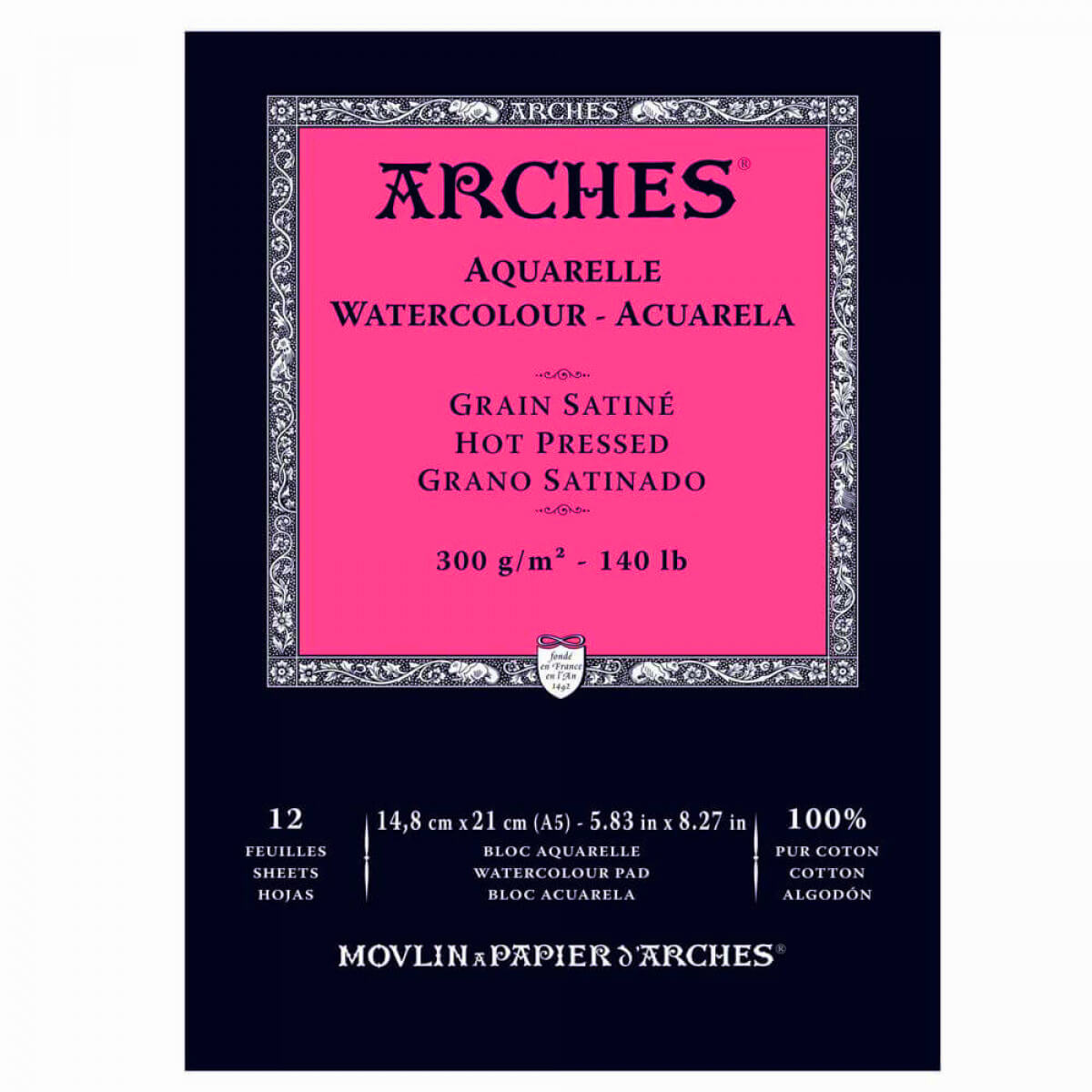 Bloco Papel Aquarela Arches 300g